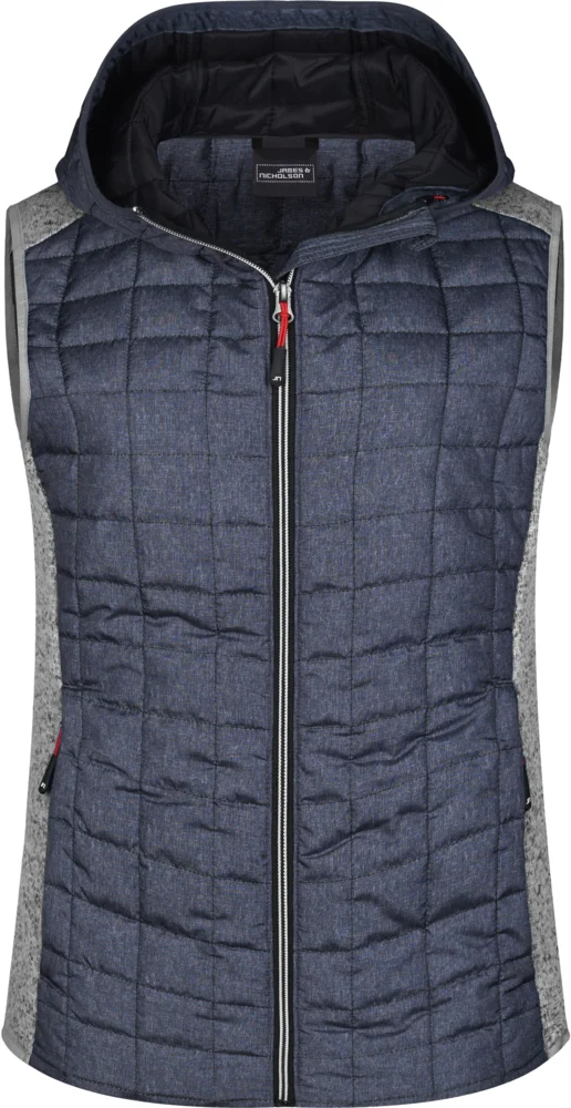 Damen Hybrid Strickfleece Gilet