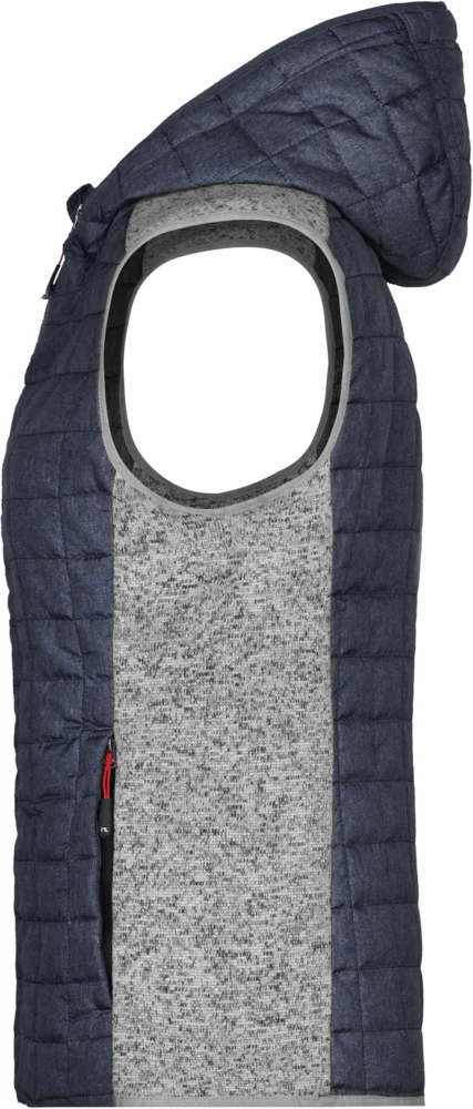 Damen Hybrid Strickfleece Gilet