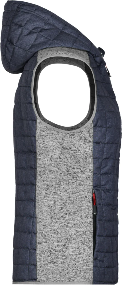 Damen Hybrid Strickfleece Gilet