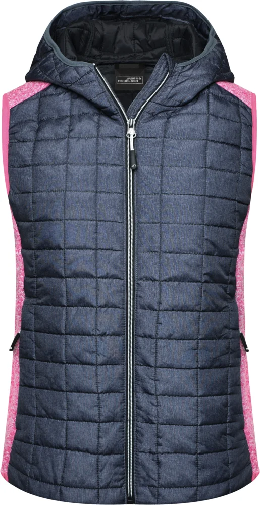 Damen Hybrid Strickfleece Gilet