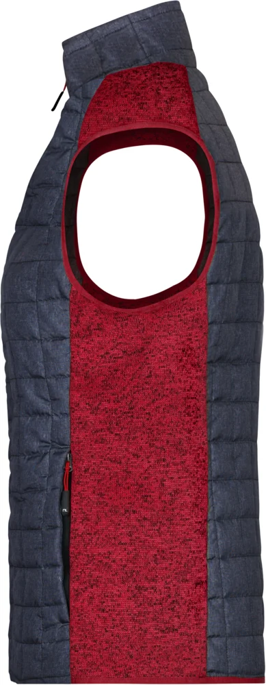 Damen Hybrid Strickfleece Gilet