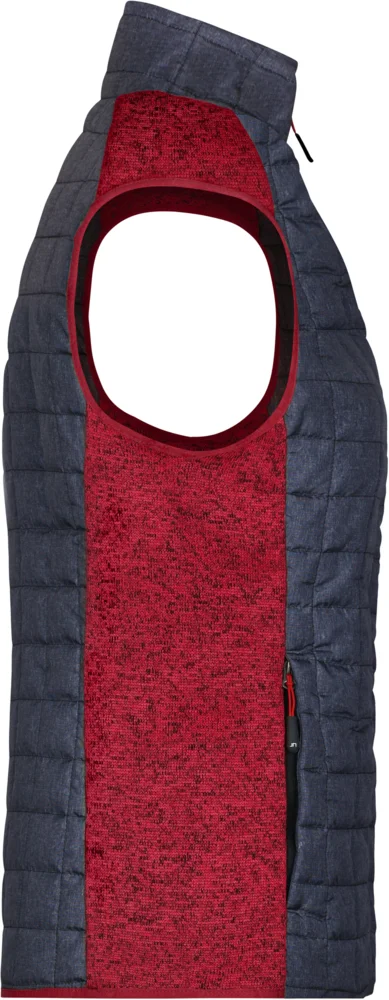 Damen Hybrid Strickfleece Gilet
