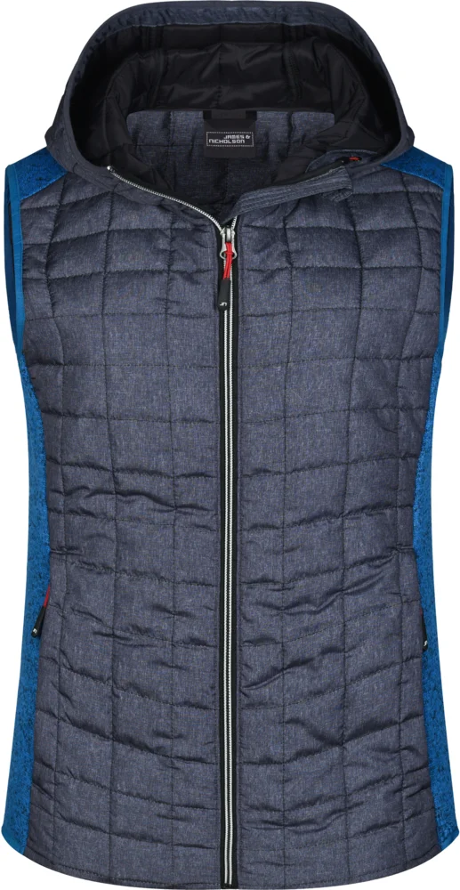 Damen Hybrid Strickfleece Gilet
