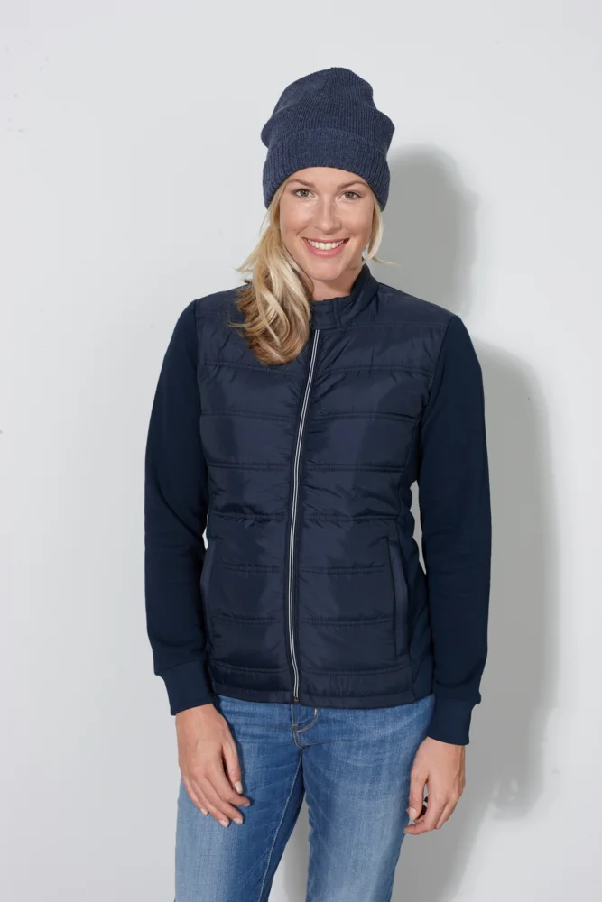 Damen Hybrid Sweatjacke