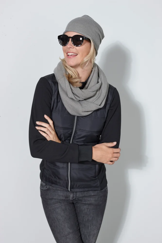 Damen Hybrid Sweatjacke