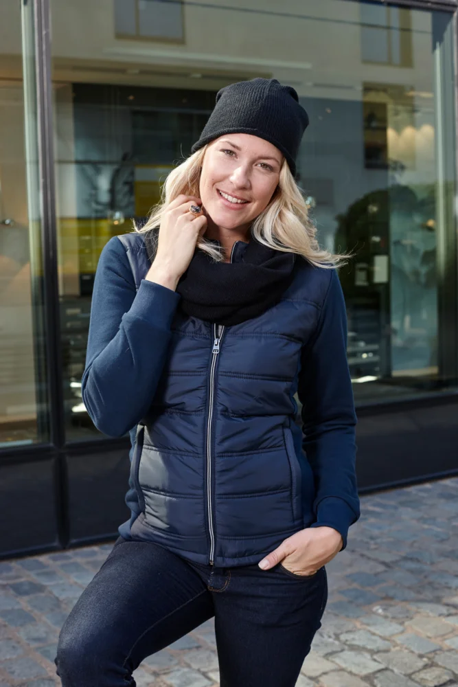 Damen Hybrid Sweatjacke