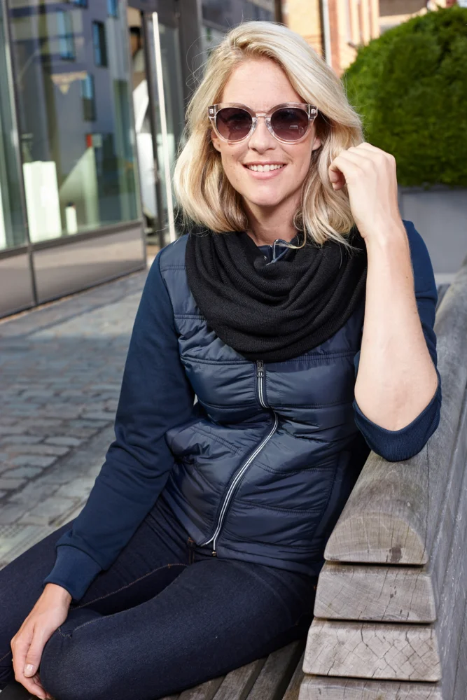 Damen Hybrid Sweatjacke