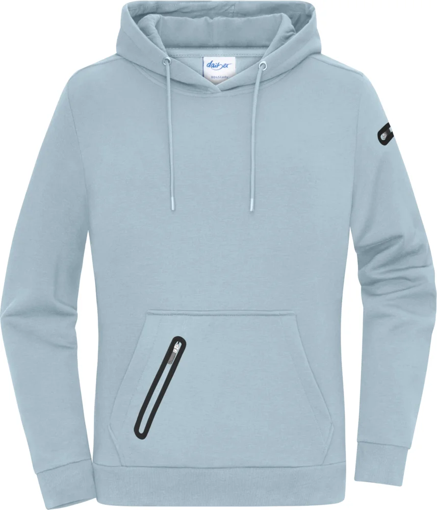 Ladies' Interlock Hooded Sweater