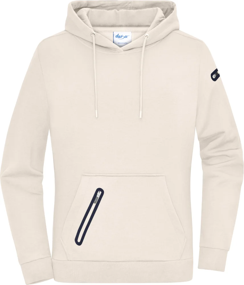 Ladies' Interlock Hooded Sweater