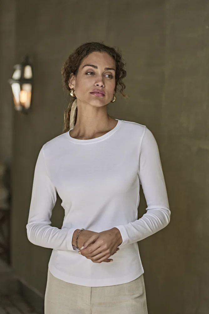 Damen Interlock T-Shirt langarm