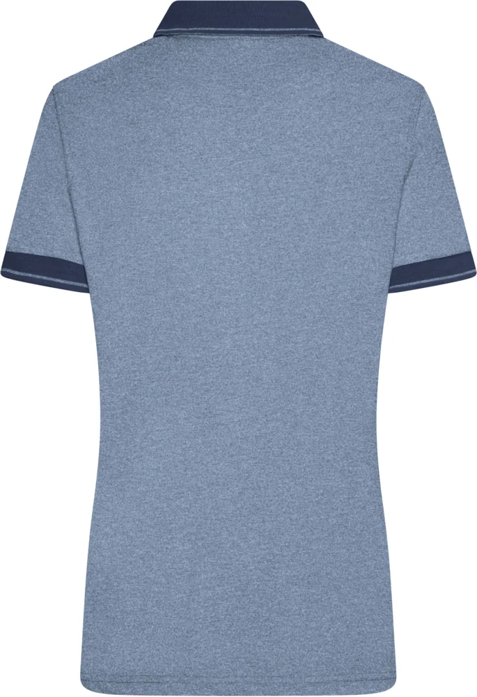 Damen Jersey Melange Polo