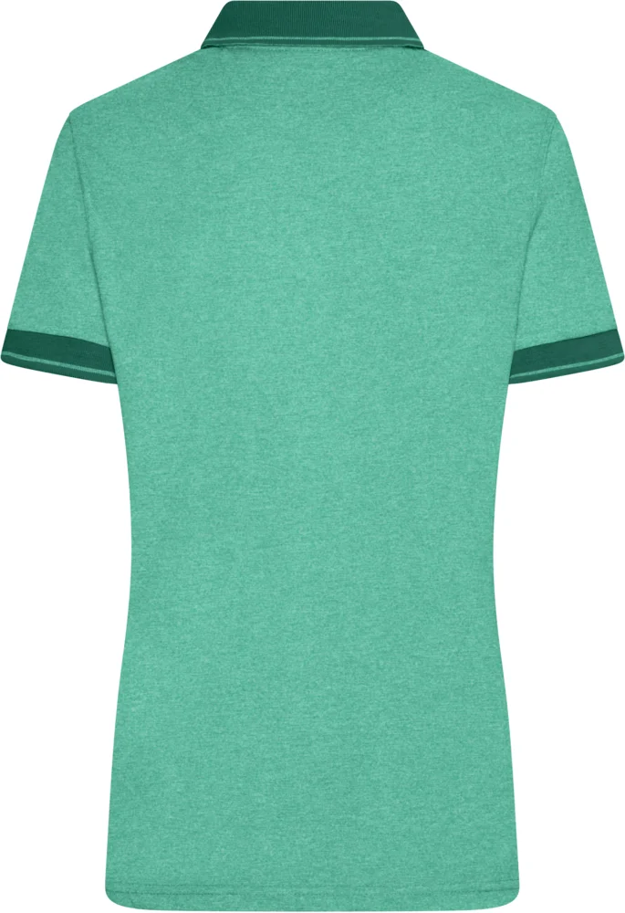 Damen Jersey Melange Polo