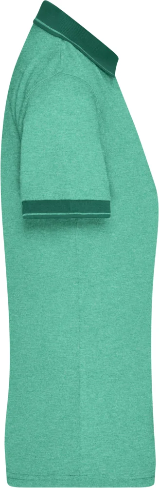 Damen Jersey Melange Polo