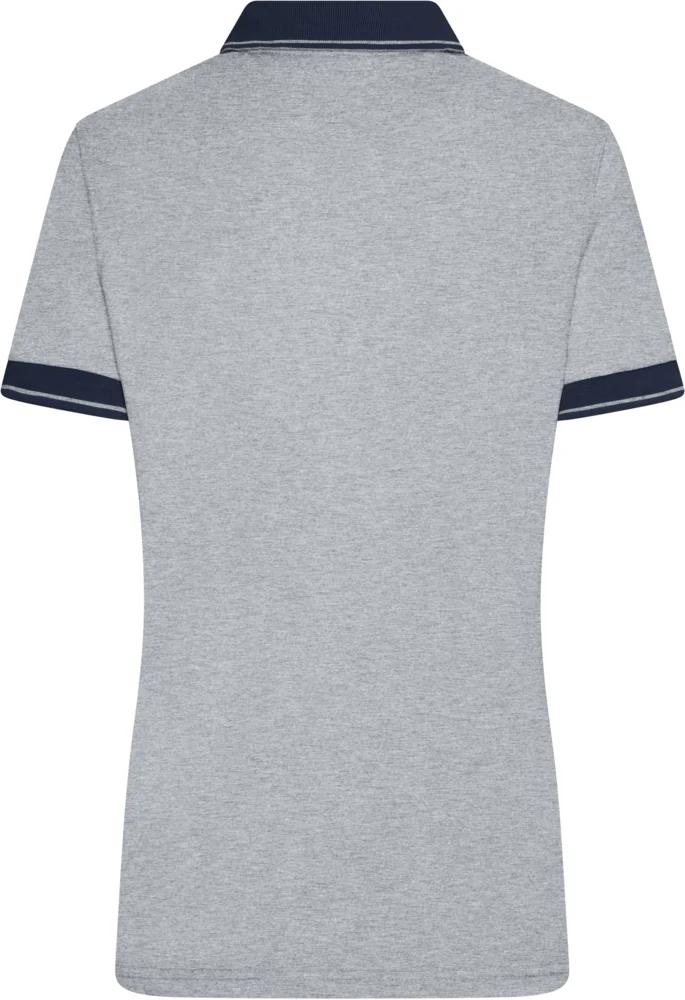 Damen Jersey Melange Polo