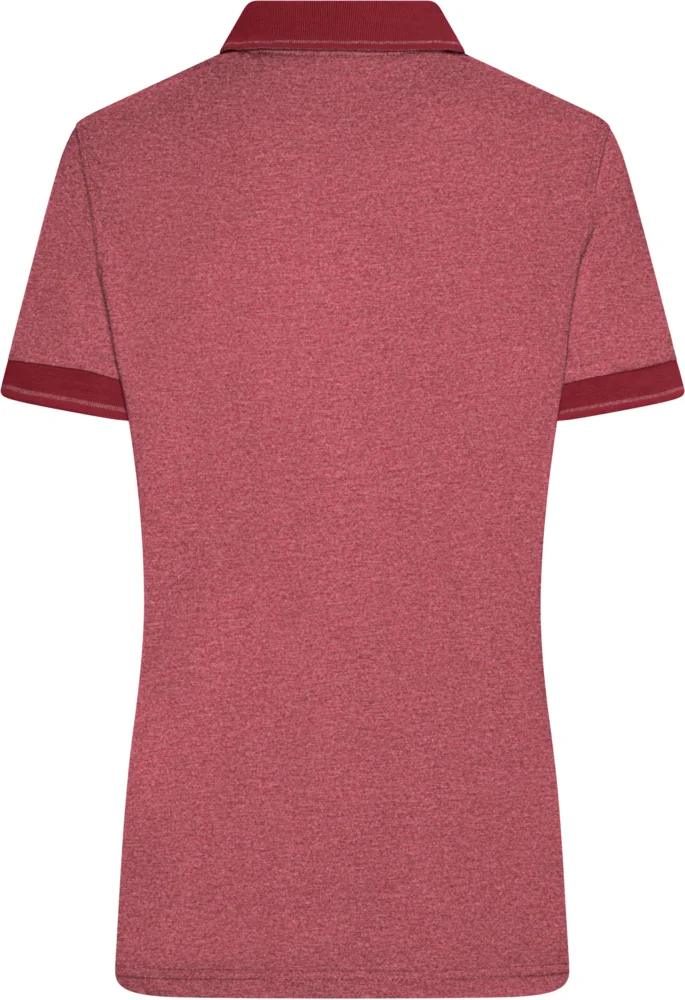 Damen Jersey Melange Polo