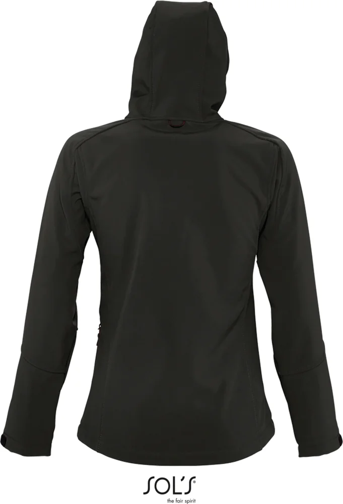 Damen Kapuzen 3-Lagen Softshell Jacke