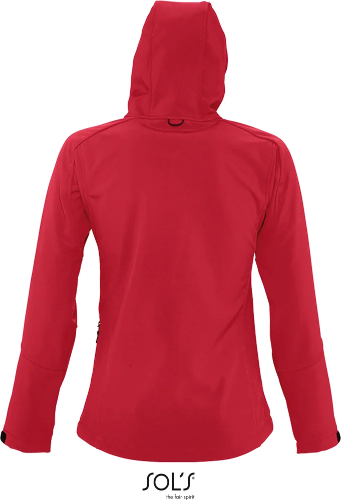 Damen Kapuzen 3-Lagen Softshell Jacke