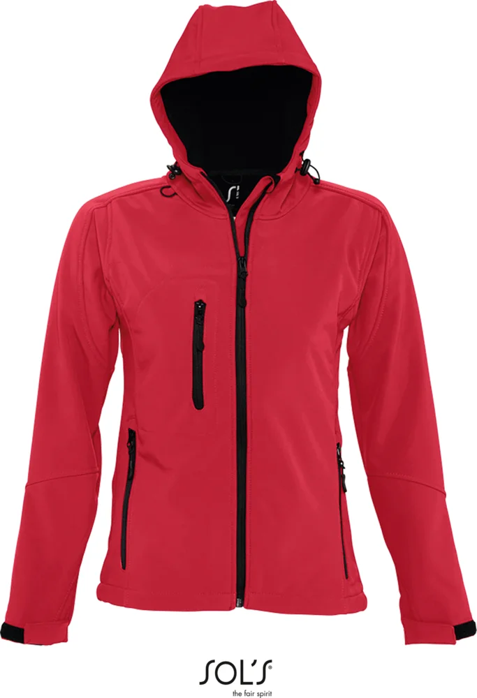 Damen Kapuzen 3-Lagen Softshell Jacke