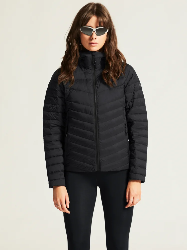 Damen Kapuzen Daunenjacke