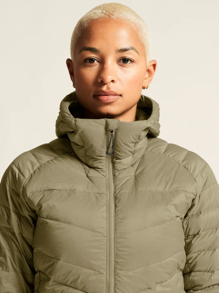 Damen Kapuzen Daunenjacke