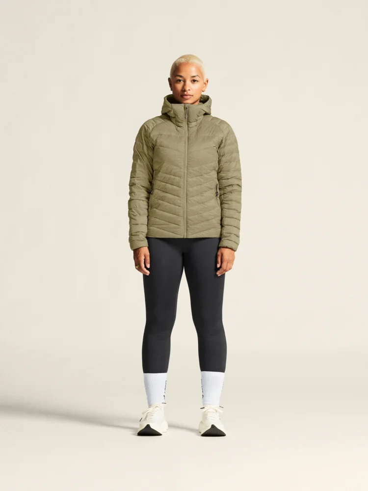 Damen Kapuzen Daunenjacke
