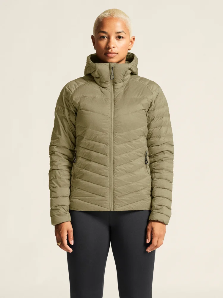 Damen Kapuzen Daunenjacke