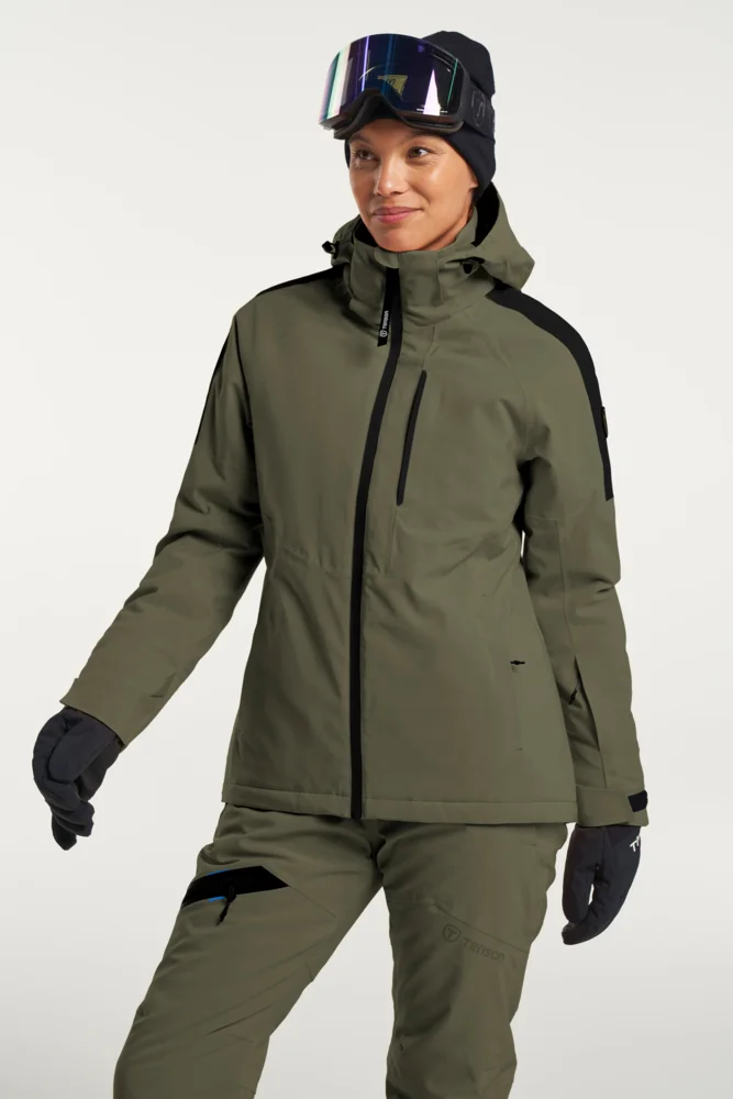 Damen Kapuzen Skijacke