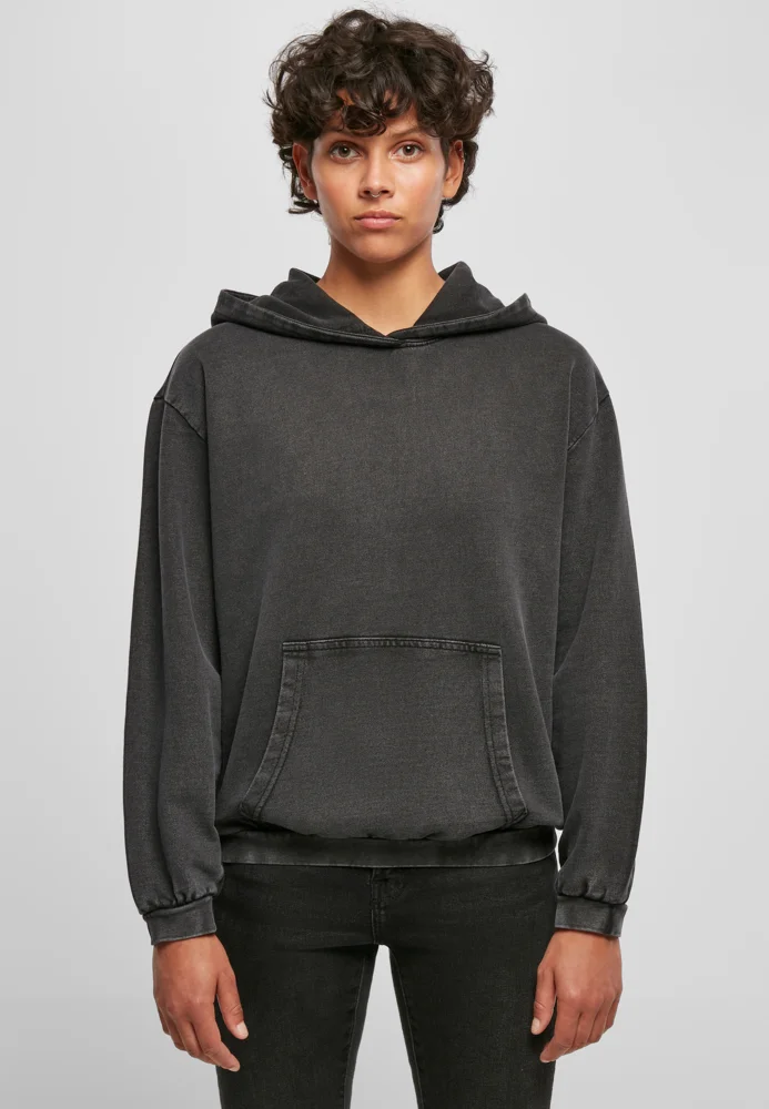 Damen Kapuzen Sweater "Acid Wash"
