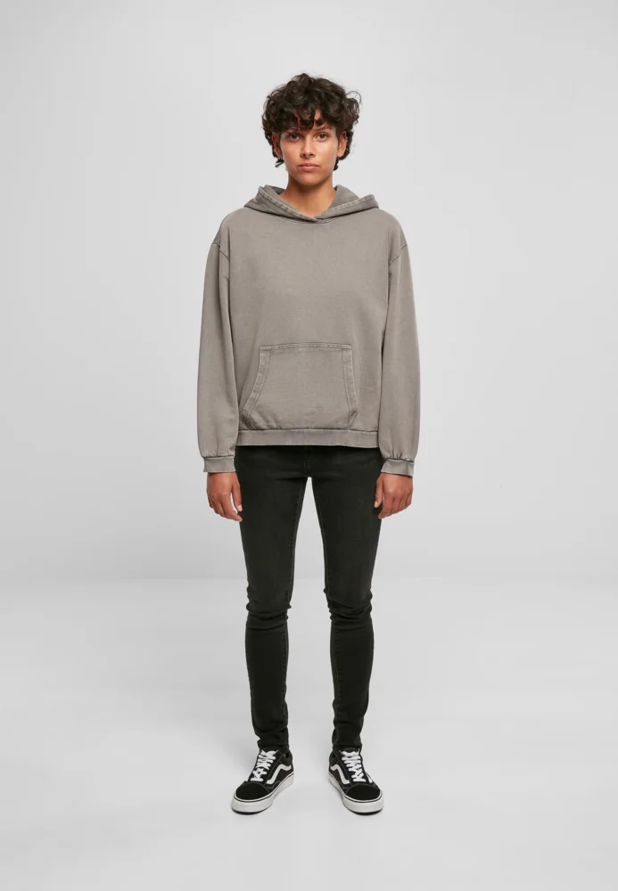 Damen Kapuzen Sweater "Acid Wash"