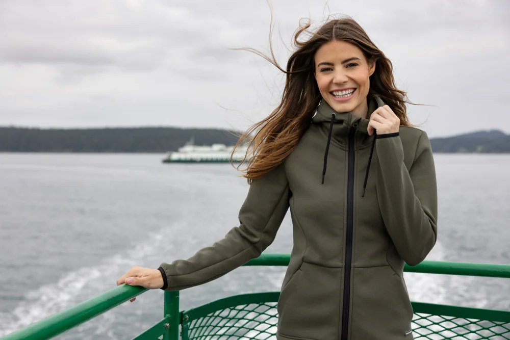 Ladies' Hooded Sweat Jacket