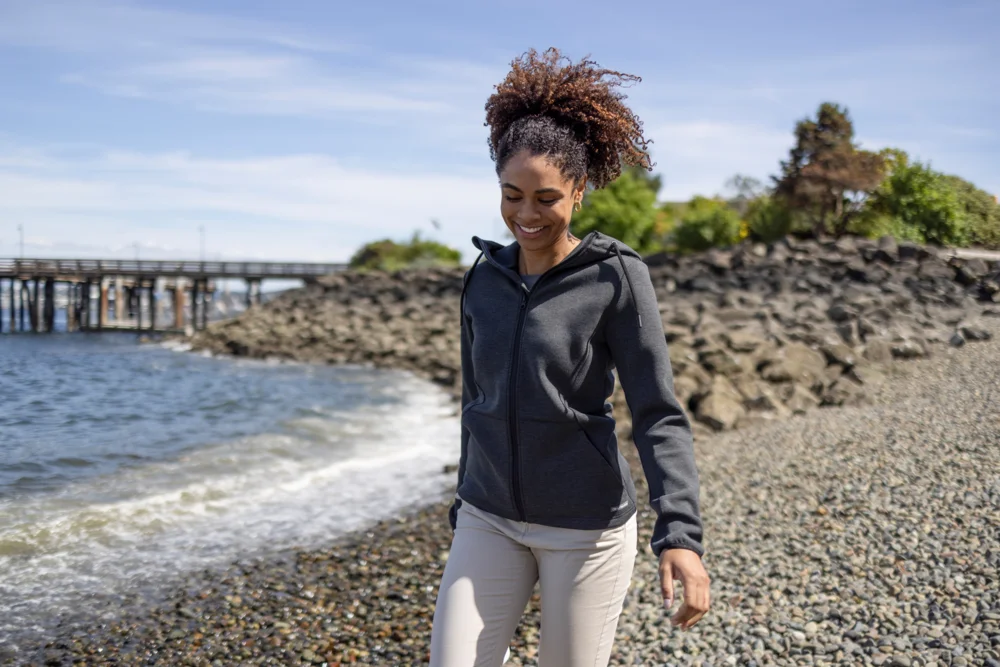 Ladies' Hooded Sweat Jacket