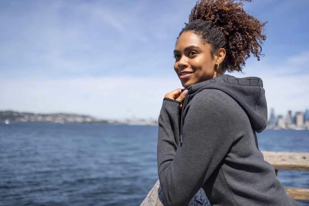 Ladies' Hooded Sweat Jacket