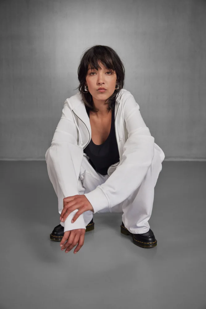 Damen Kapuzen Sweatjacke