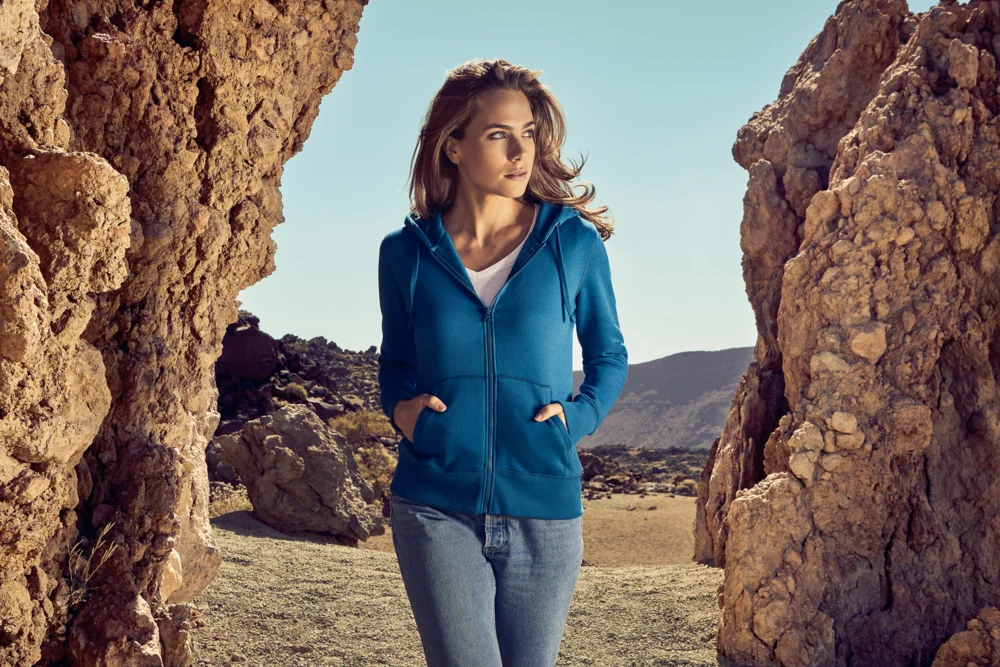 Damen Kapuzen Sweatjacke "X.O"