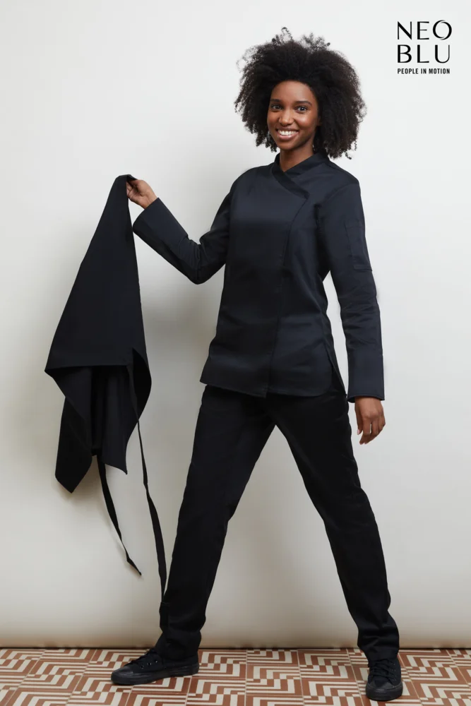 Damen Kochjacke langarm