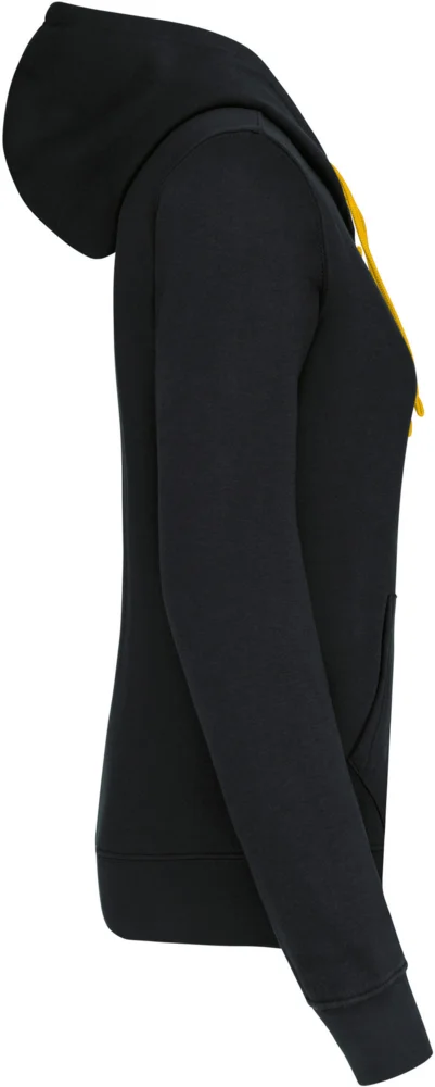 Damen Kontrast Kapuzen Sweater