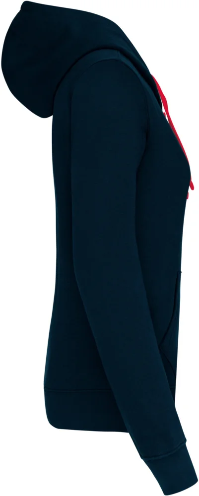 Damen Kontrast Kapuzen Sweater