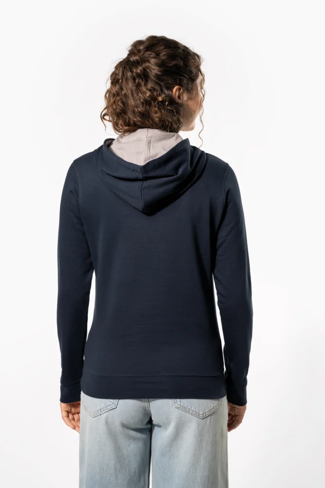 Damen Kontrast Kapuzen Sweater