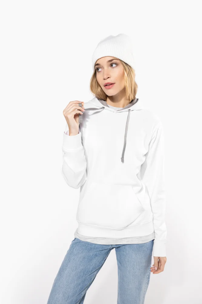 Damen Kontrast Kapuzen Sweater