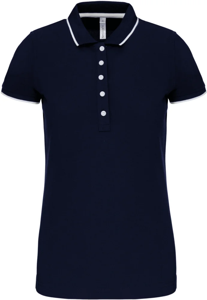 Damen Kontrast Piqué Polo