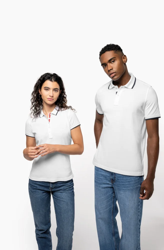 Damen Kontrast Piqué Polo