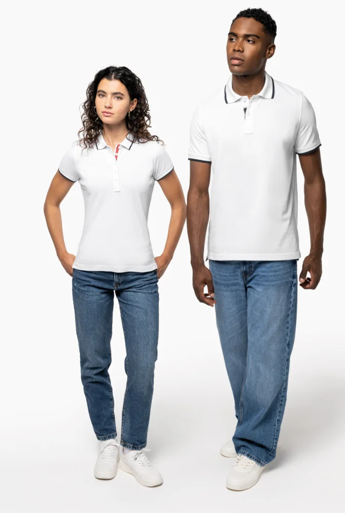Damen Kontrast Piqué Polo