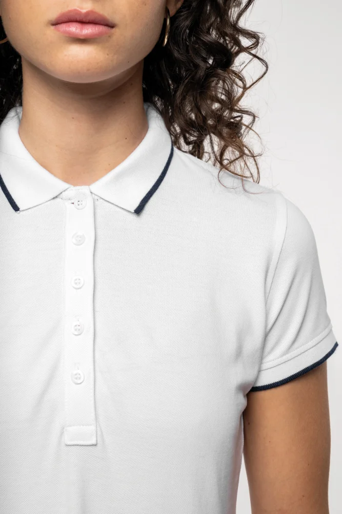 Damen Kontrast Piqué Polo