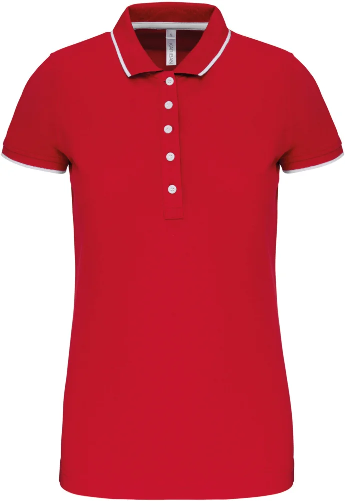 Damen Kontrast Piqué Polo