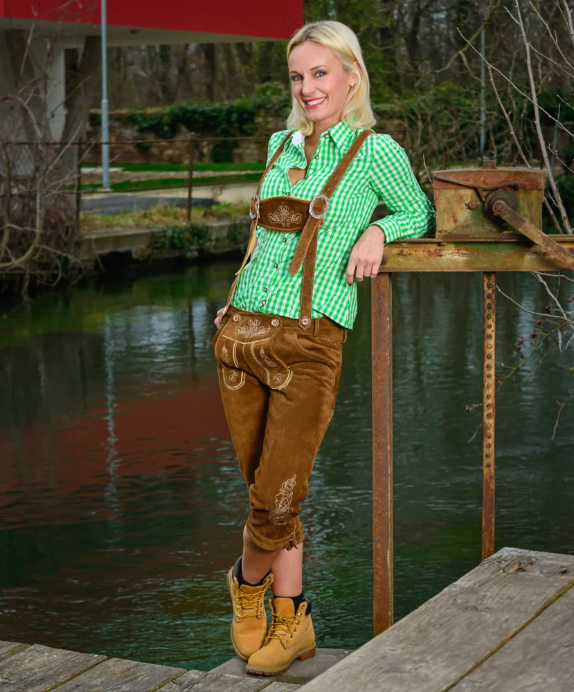 Ladies' Leather Pants long