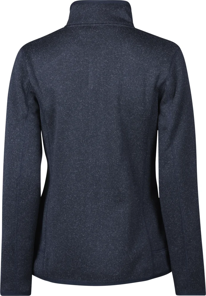Ladies' Melange Knitted Fleece Jacket