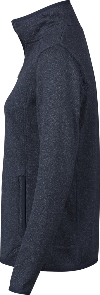 Ladies' Melange Knitted Fleece Jacket