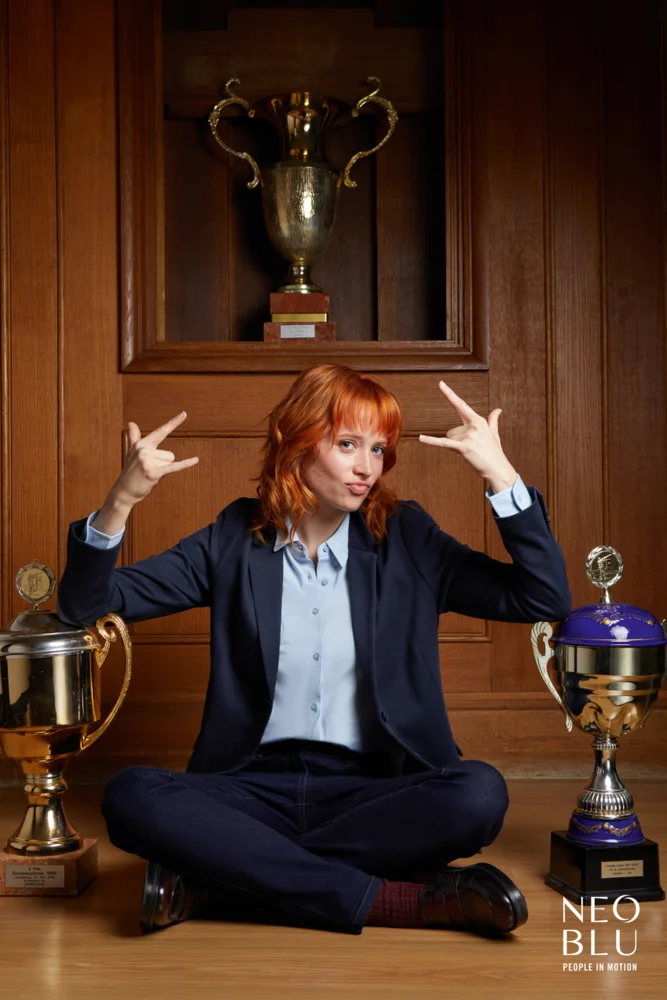 Damen Piqué Blazer
