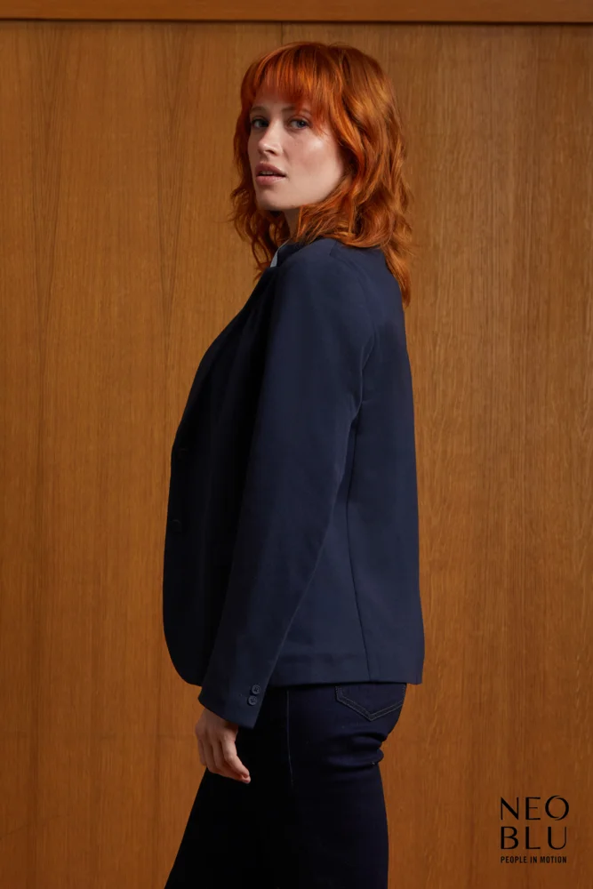 Damen Piqué Blazer