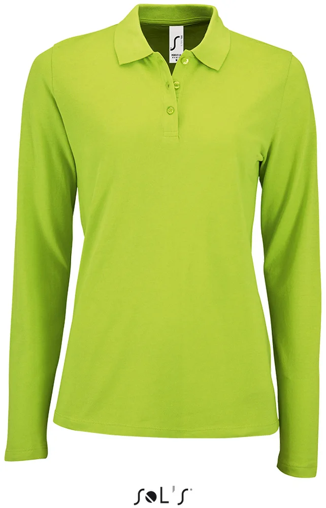 Damen Piqué Polo langarm